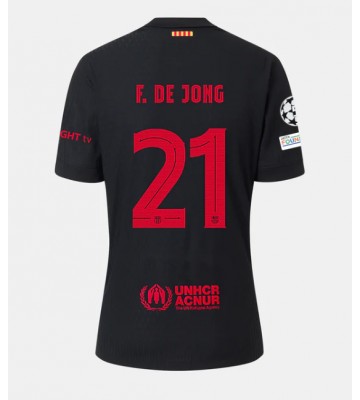 Barcelona Frenkie de Jong #21 Udebanetrøje 2024-25 Kort ærmer